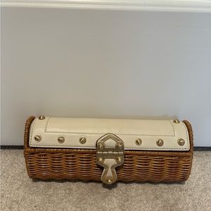 Authentic Michael Kors basket clutch